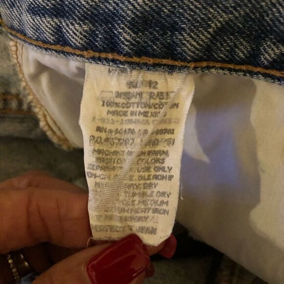 Tommy Hilfiger Sz 12 Blue Denim High Waisted Light Wash Cotton Mom Jeans - Picture 7 of 9